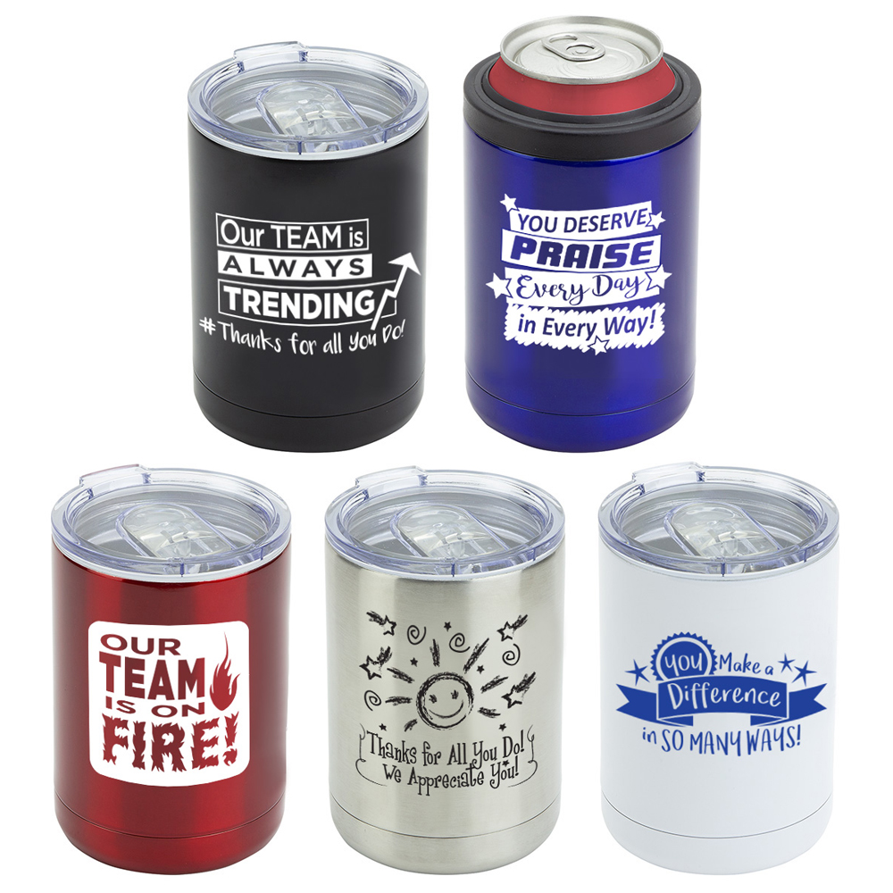 Have the Day That You Deserve 16 Oz 4-in-1 Can Cooler Tumbler 