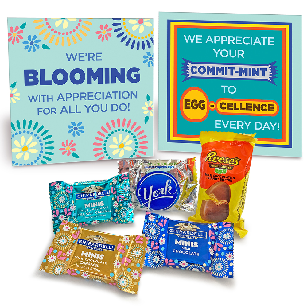"We're Blooming with Appreciation For All You Do!" Spring Chocolate Assortment Care Package (Limited Edition)  