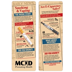 Smoking & Vaping: The Inside Story Bookmark Vaping Awareness, Smoking and Vaping Awareness Bookmark, Smoking Awareness, Anti-smoking bookmark, Dangers of Smoking, bookmark, Tobacco Awareness bookmark