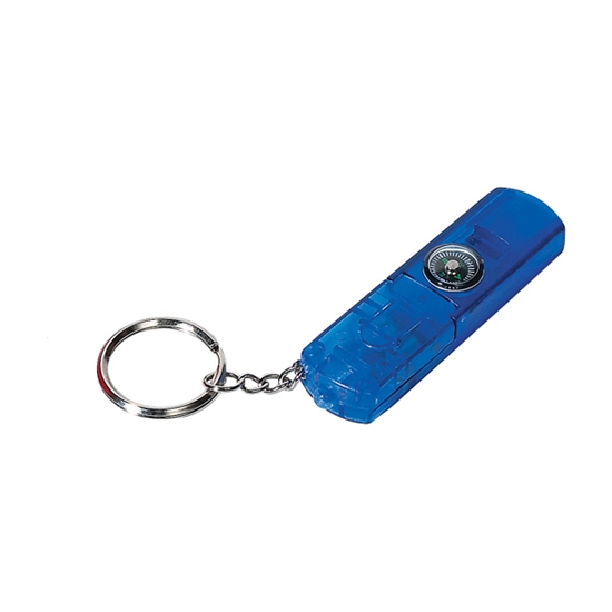 Whistle, Light And Compass Key Chain - KEY014